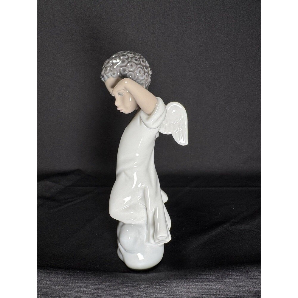 Lladro 6492 Black Legacy Your Special Angel Watching From Heaven Vintage 1997 - Picture 5 of 7
